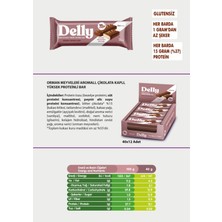 Delly Orman Meyveleri Aromalı, Çikolata Kaplı, Yüksek Protein Bar 40G