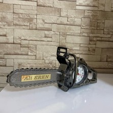 Hediyeniz Bizde Kişiye Özel Motorlu Testere Masa Saati