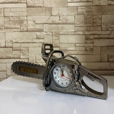 Hediyeniz Bizde Kişiye Özel Motorlu Testere Masa Saati