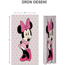 Doruklar Home Collection Dijital Baskı Yıkanabilir Mickey Desenli 2 Kanat Bebek ve Çocuk Odası Fon Perdesi