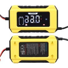 UCOMEN UC-C120501B Sarı 12VOLT 6AMPER LCD Göstergeli Akıllı Akü Şarj Cihazı