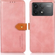 4U Sky Khazneh Xiaomi Poco F6 Pro 5g Deri Kılıf Cüzdan Telefon Kapağı-Gül Altın (Yurt Dışından)