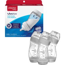 Playtex Baby™ Ventaire® Bebek Biberonu, Kolik ve Gaz Önleyici Tasarım, 266 ml ,6+ Ay , 3 Adet