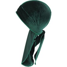 Ethel Moda Kadife Uzun Kuyruk Headwrap Beanie Green (Yurt Dışından)