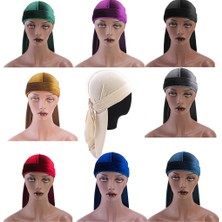 Ethel Moda Kadife Uzun Kuyruk Headwrap Beanie Green (Yurt Dışından)