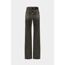 High Waist Wed Leg Kar Yıkama Geniş Paça Dikişsiz Jean