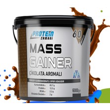 Protein Zamanı Mass Gainer Karbonhidrat Tozu 6000 gr Çikolata Aroma + Shaker