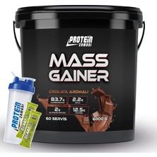 Protein Zamanı Mass Gainer Karbonhidrat Tozu 6000 gr Çikolata Aroma + Shaker