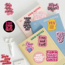JYX Pembe Ilham Verici Ifade Grafiti Çıkartmaları 50 Sayfa (Yurt Dışından)