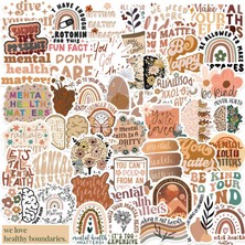 JYX Boho Ruh Sağlığı Doodle Çıkartmaları 50 Sayfa (Yurt Dışından)