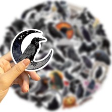 JYX Karikatür Kara Karga Grafiti Çıkartmaları 50 Sayfa (Yurt Dışından)