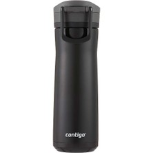 Contigo Jackson Chill 2.0 Çelik Tek El Bas Iç Kilitli Su Matarası 590ML - Siyah