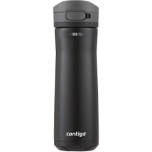 Contigo Jackson Chill 2.0 Çelik Tek El Bas Iç Kilitli Su Matarası 590ML - Siyah