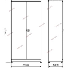 Bodur 21 Model Malzeme Dolabı