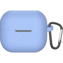 Dmay Samsung Galaxy Buds 3 Pro Uyumlu Soft Silikon Kılıf+Kanca