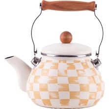 Emaylab Beige Emaye Kettle