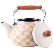 Emaylab Beige Emaye Kettle