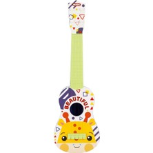 Hayvan Desenli Ukulele 55 cm - Zürafa Desenli