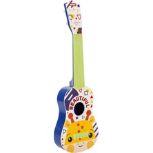 Hayvan Desenli Ukulele 55 cm - Zürafa Desenli