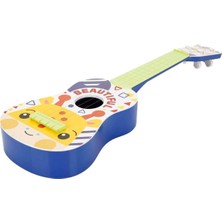 Hayvan Desenli Ukulele 55 cm - Zürafa Desenli