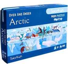 Doerkids Midi Puzzle - Kuzey Kutbu’nun Üstünde ve Altında 80 Parça Puzzle