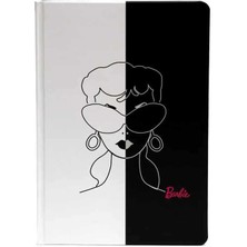 Mabbels Barbie Siluet Tarihsiz Ajanda Noktalı Siyah-Beyaz 96 Yaprak Ajanda 381082