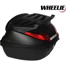 Wheelıe XT63-B 42 Litre Motosiklet Arka Çanta Suya Dayanıklı Siyah