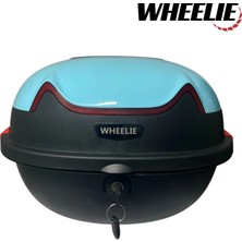 Wheelıe XT11-LB 28 Litre Motosiklet Arka Çanta Parlak Açık Mavi Su Geçirmez