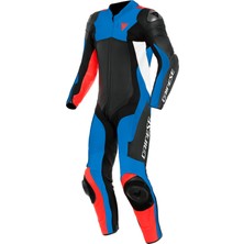 Dainese Daınese/assen 2 1 Pc.perf.lthr Suıt Blk Lıght Blue Fluo Red