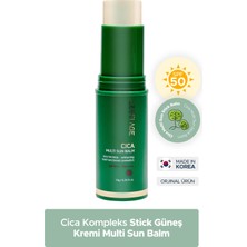 Lebelage Kuru ve Hassas Cilt Için Stick Güneş Koruyucu Cica Sun Balm Spf 50 /pa Lebemultısun, One Size