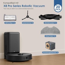 Brevityhav X8 Pro/x8 Pro Robot Süpürge Ana Yan Fırça Hepa Filtre Paspas Bezi Toz Torbaları Aksesuarları (Yurt Dışından)