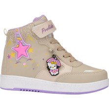 Nstil Günlük Kız Çocuk Sneaker Lastik Bağcıklı Cırtlı Bilekli Rahat Hafif Basketbol Spor Ayakkabı 3260