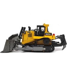 Huına 1/16 Yüksek Kalite 9 Kanal Rc Model Buldozer Paletli Metal Kepçe Kazıcı Uzaktan Kumandalı Çok Fonksiyonlu Iş Makinası - 2.4g Sesli ve Işıklı - 1569 (2022 Model)