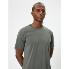 Koton Basic Tişört Slim Fit Kısa Kollu Bisiklet Yaka