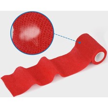 Kendine Yapışan Bandaj 10 cm x 4,5 M Koban Bandaj Kırmızı