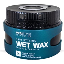 Ostwint Profesyonel Saç Şekillendirici Wet Wax, Doğal Ve Güçlü Tutuş, Uzun Süreli Etki, No:04 Wet Wax 150ml
