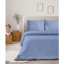 Monolisse Organik Pamuk Akfil Nevresim Seti Çift Kişilik 200 x 220  cm  Mavi