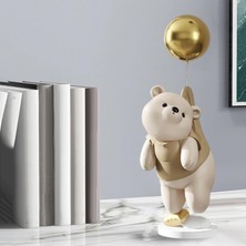 Nanlly Modern Ayı Heykelciği Reçine Heykeli Balon Ayı Figürü Dekor (Yurt Dışından)