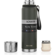 Schafer Steely Termos 750 ml - Yeşil