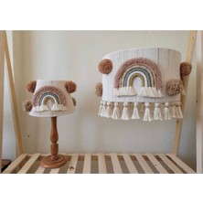 Woodhub Bebek / Çocuk Odası Makrome Özel Tasarım Abajur-Avize Aydınlatma Seti