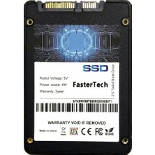 Fastertech SSD 256GB 2,5" Sata 3 500/550 MB 3D Tüm Notebook/laptop/dizüstü Bilgisayarlara Uyumludur
