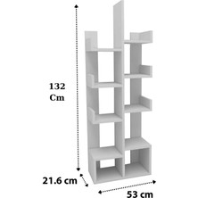 Reyo Home Enda Pamfilya 10 Bölmeli/raflı Kitaplık Beyaz