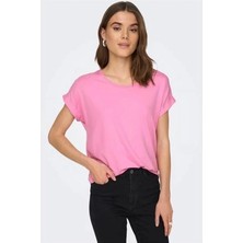 Only 15106662 Genis Yaka Kol Katlamali Kadin Body - Pembe