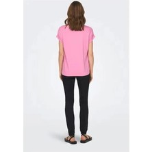 Only 15106662 Genis Yaka Kol Katlamali Kadin Body - Pembe