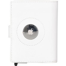 Bouletta Palertag Deri Cüzdan Airtag Uyumlu F3 Beyaz