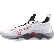 Mizuno Wave Momentum 3 Unisex Voleybol Ayakkabısı Beyaz/Gri Nefes Alabilir Yapı