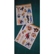 Minithingsart Vinsmoke Sanji - One Piece 2'li Sticker Etiket Seti Anime Çıkartmaları -Etiket Kağıdı