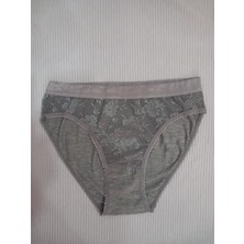 Tutku Gri Dantelli Külot 4 Lü