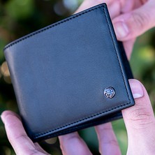 Trusador Savona Klasik Siyah Hakiki Deri Kartlık Erkek Cüzdan Rfid Korumalı Hediyelik