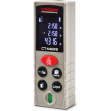 Crown Dijital Lazer Metre 60M CT44029 | Yüksek Hassasiyetli Lazer Mesafe Ölçer